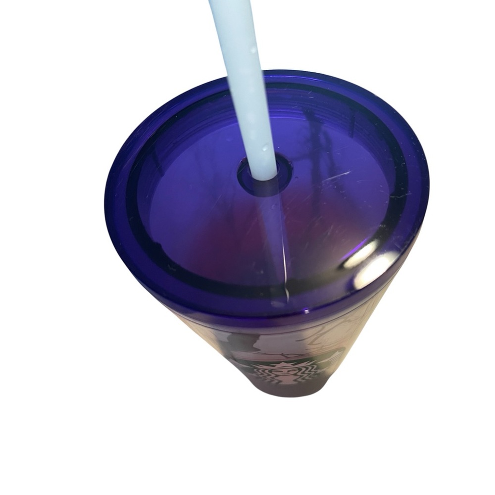 Starbucks Halloween 2022 Glow In The Dark 16 oz Cup Raven's Perch - Picture 2 of 3